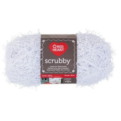 Red Heart Scrubby Yarn E833 "Coconut" #0010