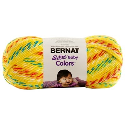 BERNAT Softee Baby Colors(166051) "Yellow Rainbow"  #51004