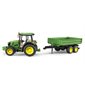 Bruder Tracteur John Deere 5115 M avec remorque basculante 