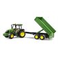 Bruder Tracteur John Deere 5115 M avec remorque basculante 