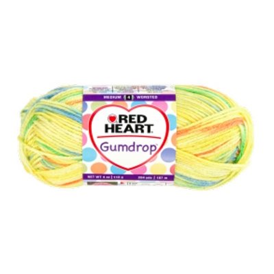 RED HEART Gumdrop Yarn "Lemon" #0202