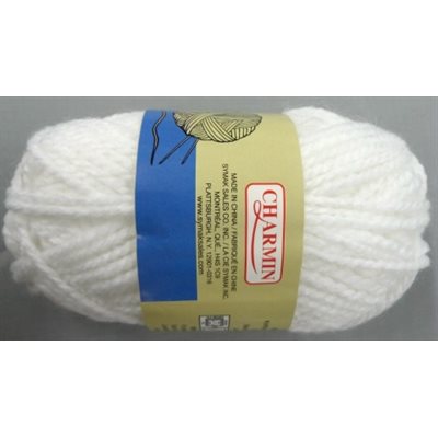 CHARMIN Chunky Knitting Worsted Weight "White" #1451-01