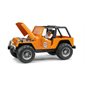 Bruder Jeep Cross Country Racer orange avec pilote