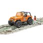 Bruder Jeep Cross Country Racer orange avec pilote