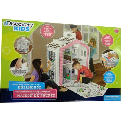 DISCOVERY KIDS  Maison de Poupée en Carton 